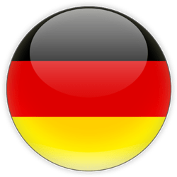 Germany flag on a button