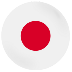 a red circle with a black background