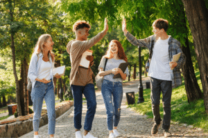 International students studying at University of Nottingham in the UK