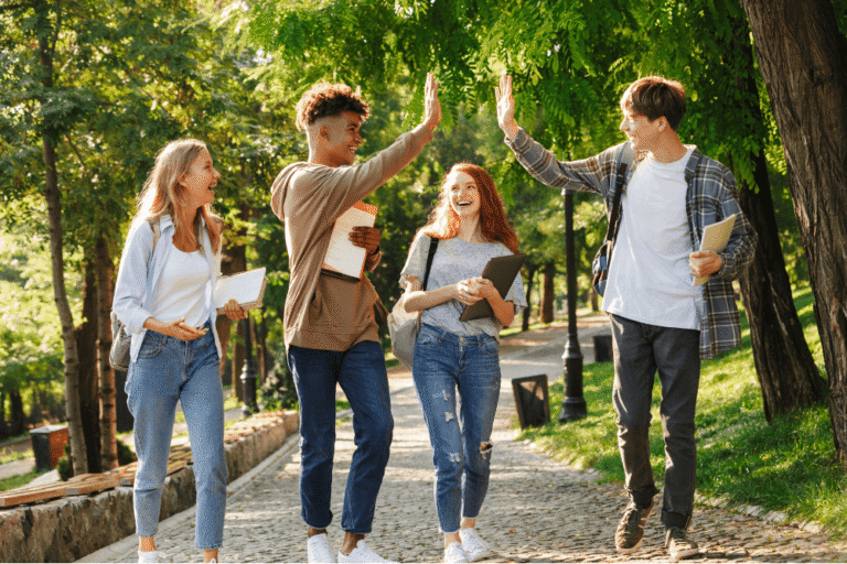 International students studying at University of Nottingham in the UK